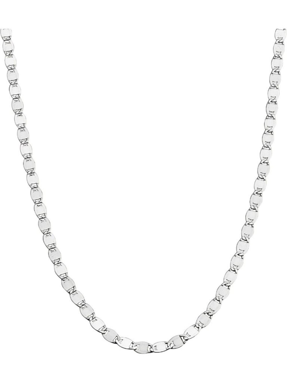Elegant 18K Gold Plated Mirror Necklace - Italian 925 Sterling Silver for Women